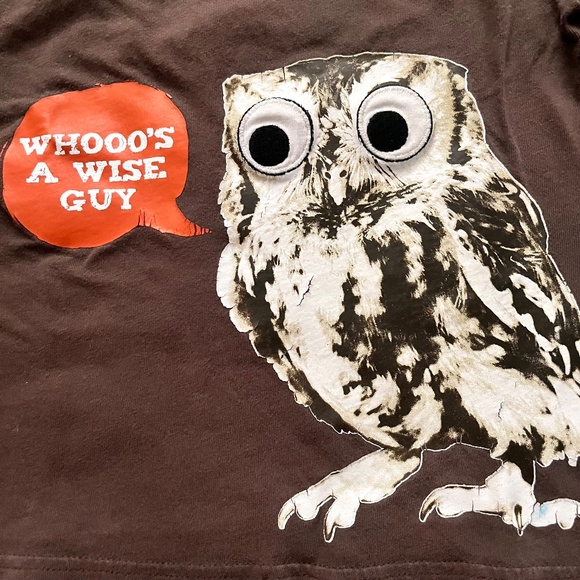 Kids Brown Owl Long Sleeve TShirt Size 4 - Picture 2 of 4